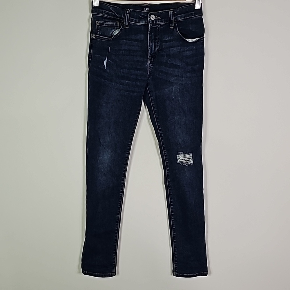 Gap dark wash 27x28 stretch skinny jeans